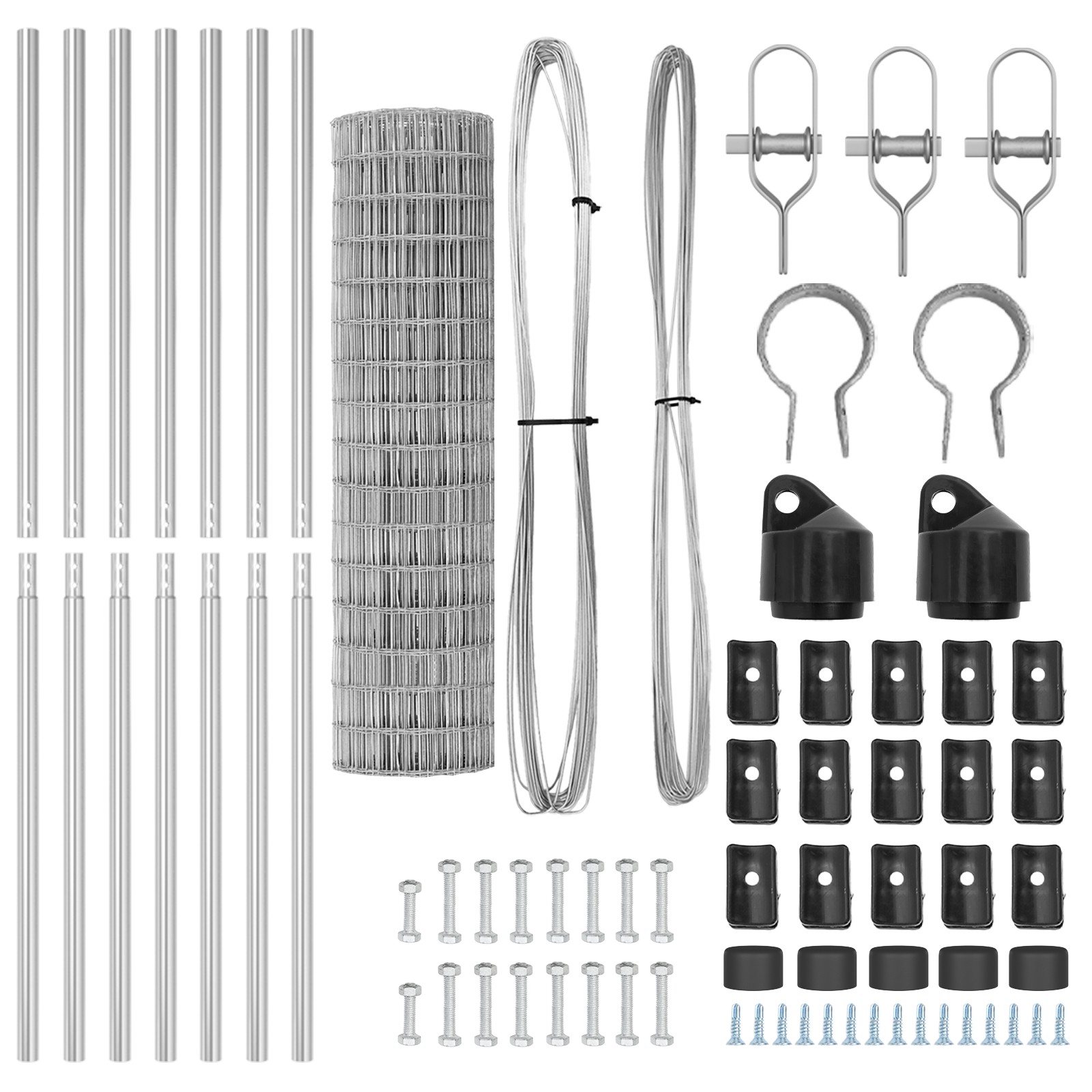 Euro Fence con 7 post 1x10 m Acciaio zincato