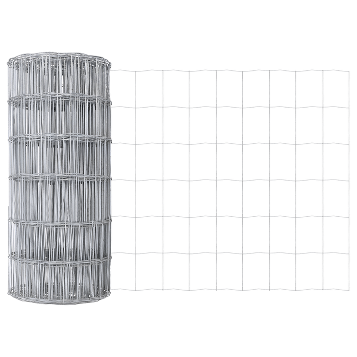 Euro Fence con 13 Pali 0.6x25 m Acciaio Galvanizzato