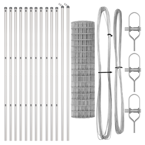 Recinzione Euro con 13 Post 1.2x25 m Acciaio zincato