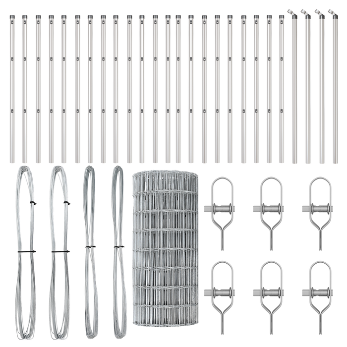 Recinzione Euro con 13 Poste 0.6x50 m Acciaio Galvanizzato