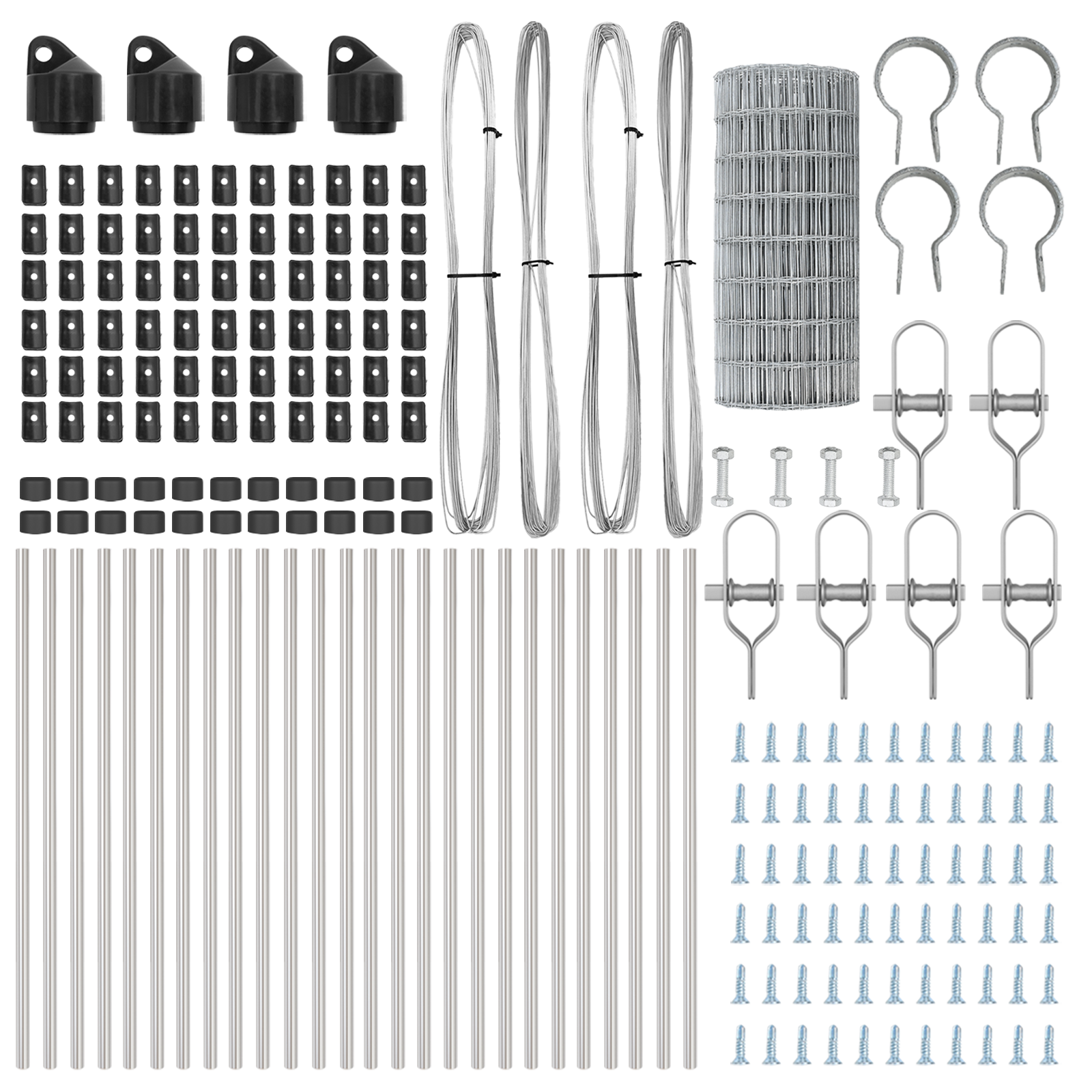 Recinzione Euro con 13 Posti 0.6x50 m Acciaio Galvanizzato