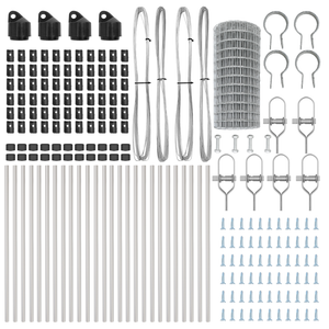 Recinzione Euro con 13 post 0,6x50 m in acciaio zincato