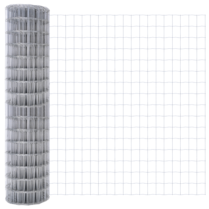 Recinzione Euro con 13 post 1x25 m Acciaio zincato