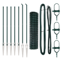 Recinzione Euro con 7 Posti a Picco 1,2x10 m Acciaio Verniciato Verde