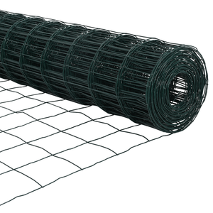 Recinzione Euro con 7 Posti a Punta 0.8x10 m Acciaio Galvanizzato Verde