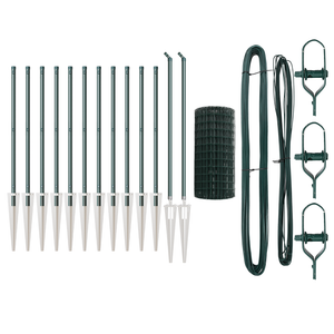 Recinzione Euro con 13 Picchetti 0.8x25 m Acciaio Zincato Verde