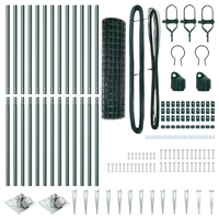 Recinzione Euro con 13 picchetti 1.2x25m in acciaio zincato verde