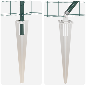 Recinzione Euro con 13 picchetti 0.4x50 m acciaio zincato verde