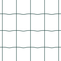 Euro Fence con 7 pali a picco 0.4x10 m Acciaio zincato Verde