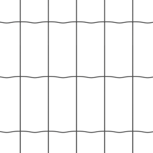 Recinzione Euro con 13 pali ad ancoraggio 0.6x25 m Acciaio Zincato Grigio