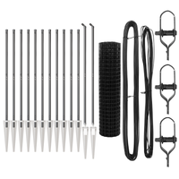 Recinto Euro con 13 picchetti 1.2x25 m Acciaio zincato Grigio