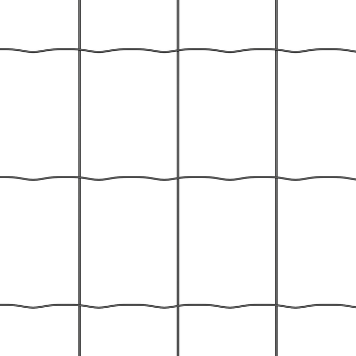 Euro Fence con 13 Pali a Picco 0.4x50 m Acciaio Galvanizzato Grigio