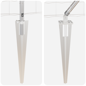 Euro Fence con 7 pali appuntiti 0.4x10 m Acciaio zincato