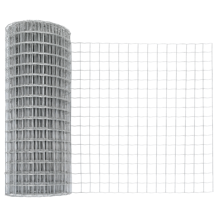 Recinzione Euro con 13 Poste a Punta 0.4x25 m in Acciaio Zincato