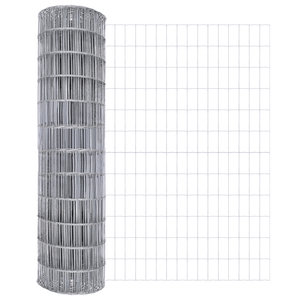 Recinzione Euro con 13 Picchetti 1,2x25 m Acciaio Zincato