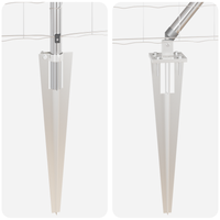 Cancello Euro con 13 picchetti 0.8x25 m Acciaio zincato