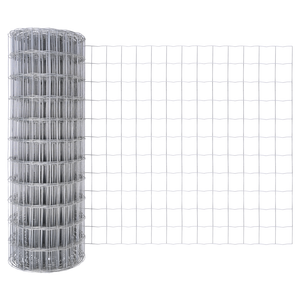 Recinzione Euro con 13 Picchetti 1x25 m Acciaio Zincato