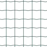 Recinzione Euro con 7 Pali Flangiati 0.4x10 m Acciaio Zincato
