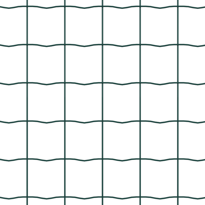Recinzione Euro con 7 pali flangiati 1x10 m in acciaio zincato