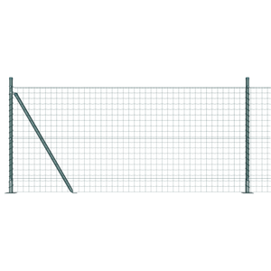Recinzione Euro con 7 pali flangiati 1x10 m in acciaio zincato