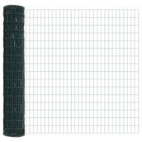 Recinzione Euro di con 7 Posti Flangiati 1.6x10 m in Acciaio Galvanizzato