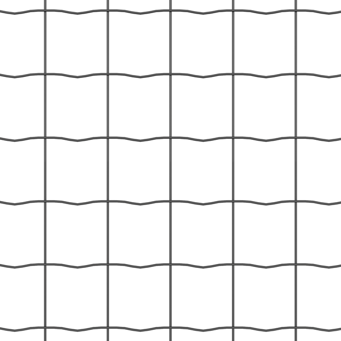 Recinzione Euro con 7 Pali Flangiati 1,5x10 m Acciaio Zincato
