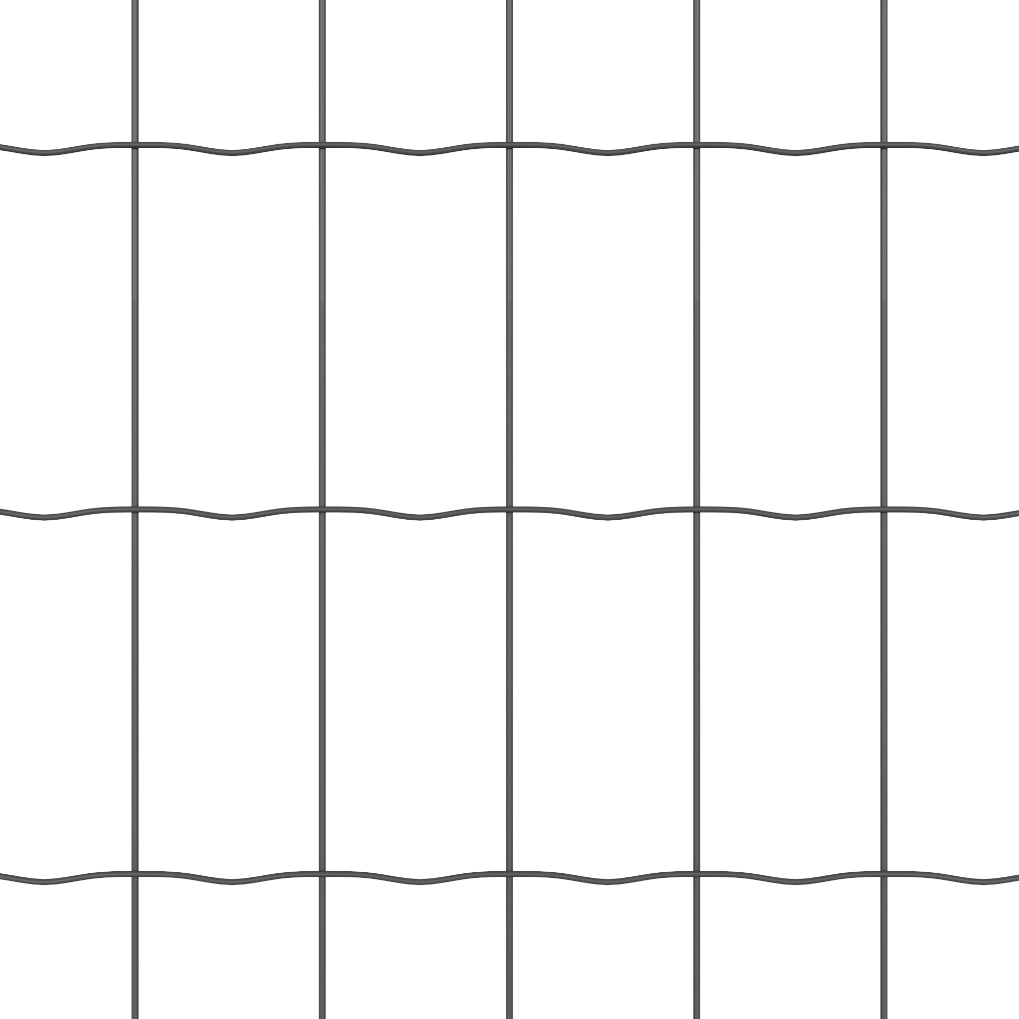 Recinzione Euro con 7 Supporti Flangiati 0.8x10 m Acciaio Zincato