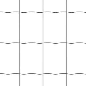 Recinzione Euro con 7 Paletti Flangiati 0.8x10 m Acciaio Zincato