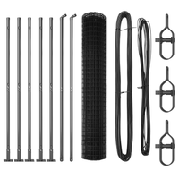 Recinzione Euro con 7 pali flangiati 1.4x10 m in acciaio zincato