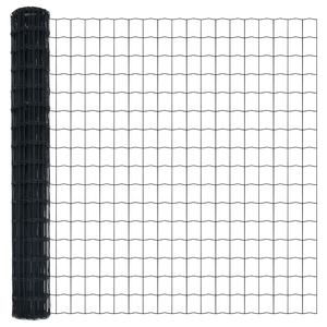 Recinzione Euro con 7 pali flangiati 1.4x10 m in acciaio zincato