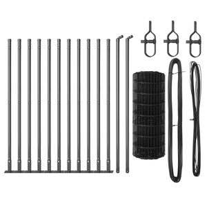 Recinzione Euro con 13 Pali Flangati 0.4x25 m Acciaio Zincato