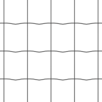 Recinzione Euro con 7 post flangiati 1x10 m Acciaio Zincato