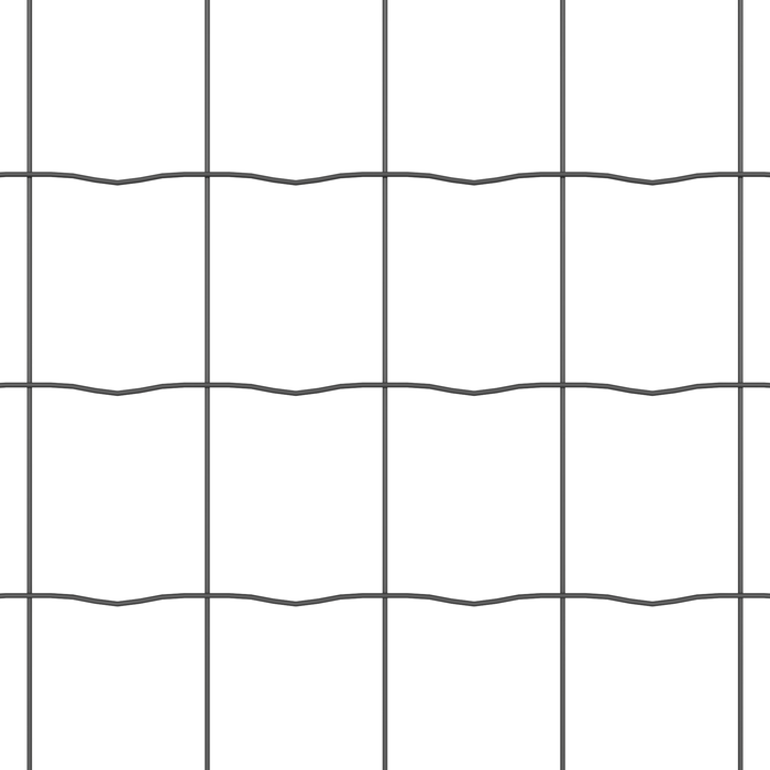 Recinzione Euro con 7 post flangiati 1x10 m Acciaio Zincato