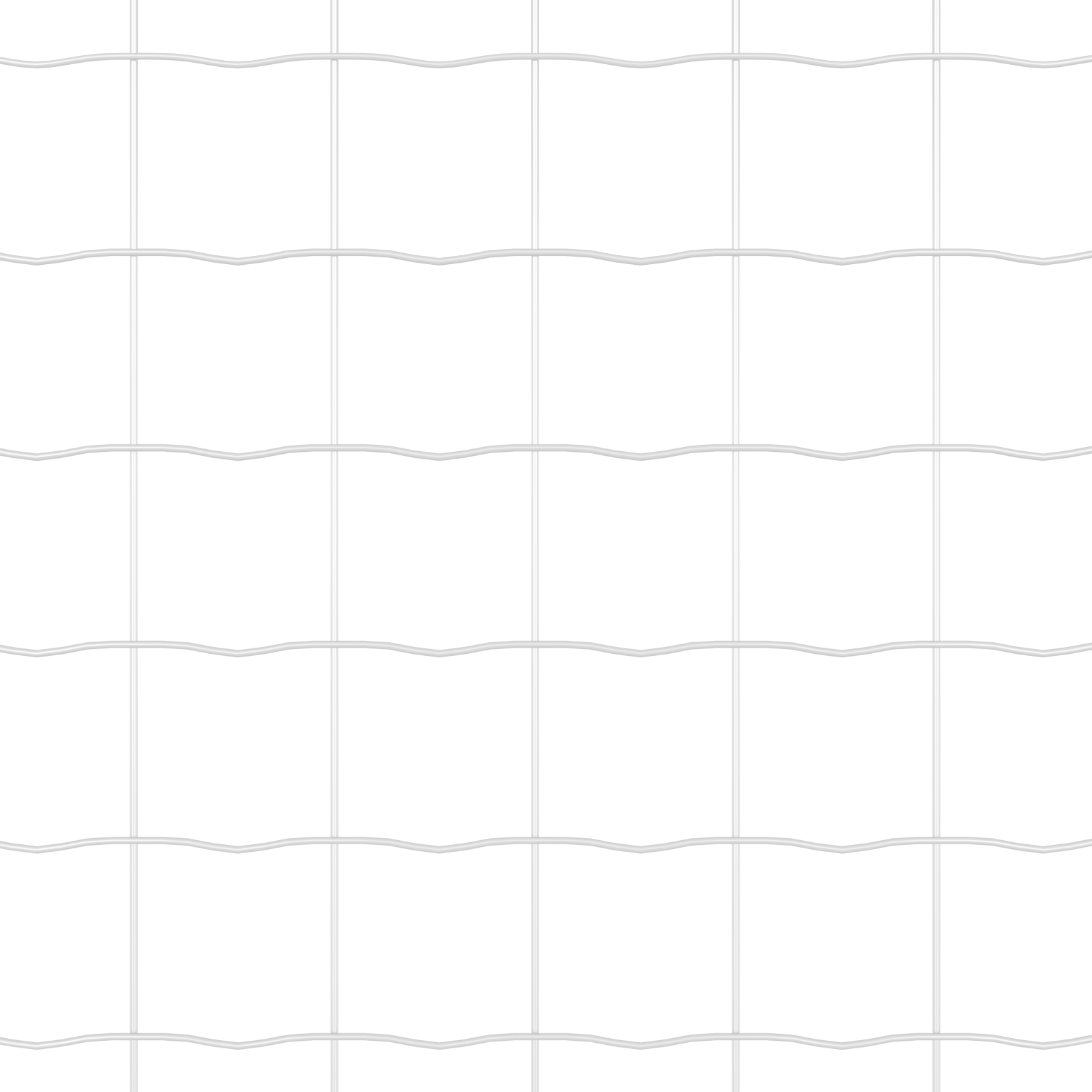Recinzione Euro con 7 Poste Flangiate 0.8x10 m Acciaio Galvanizzato