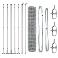 Euro Fence con 7 Post Flangiati 1,5x10 m Acciaio Zincato