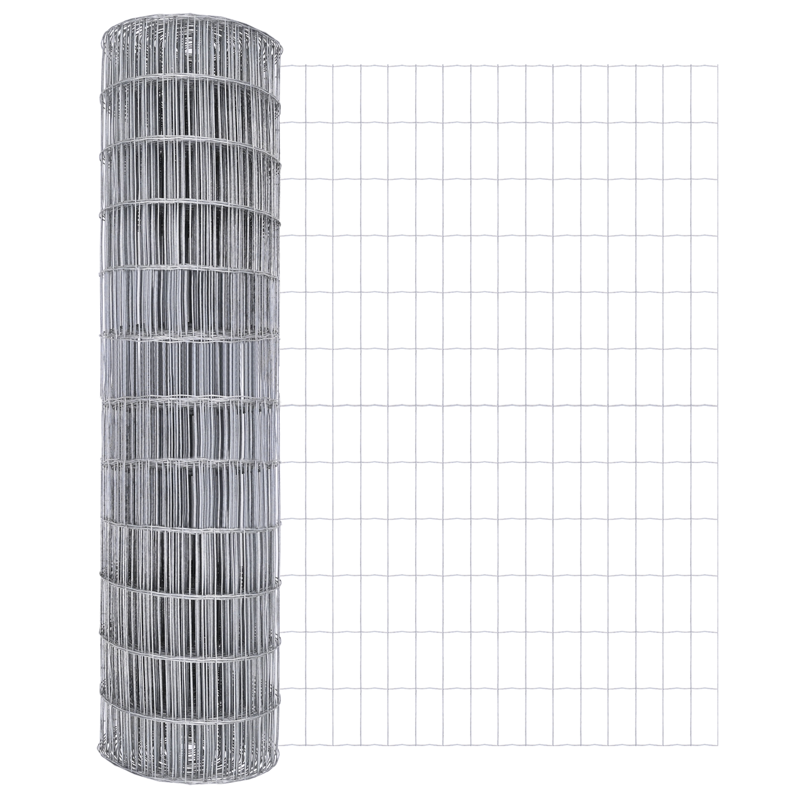Euro Fence con 7 pali flangiati 1x10 m in acciaio zincato