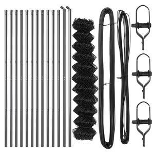 Recinzione a Catena Set di 2 Grigio Acciaio 25 x 1 m Durevole