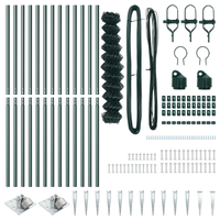 Recinzione in rete metallica con 13 picchetti 1x25 m Acciaio zincato