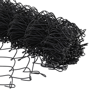 Recinzione a Catena con 7 Picchetti 1,5x10 m Acciaio Galvanizzato