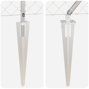 Recinzione a maglie metalliche con 13 picchetti 0,4x25 m Acciaio zincato