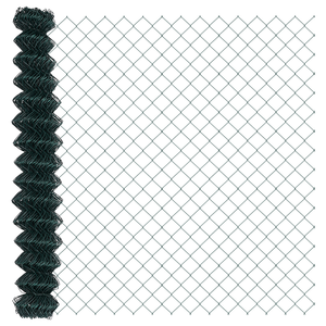Recinzione a Maglie di Catena Set di 2 Verde