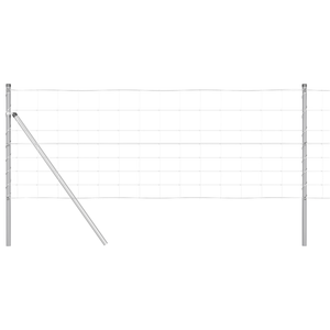 Recinzione da Campo  0.8x25 m Acciaio Zincato
