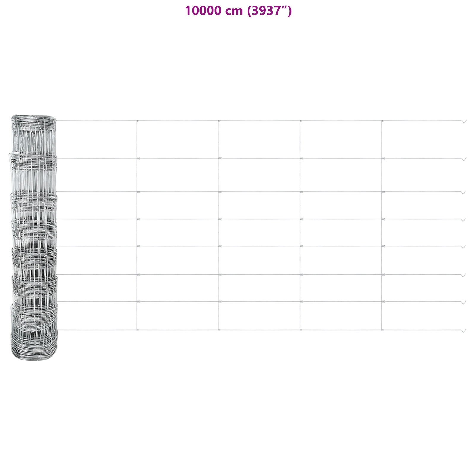 Recinzione  0.8x25 m Acciaio Zincato