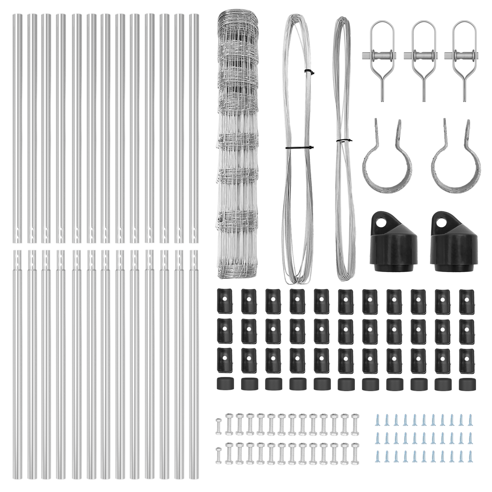 Recinto per Campi 1x25 m in Acciaio Zincato