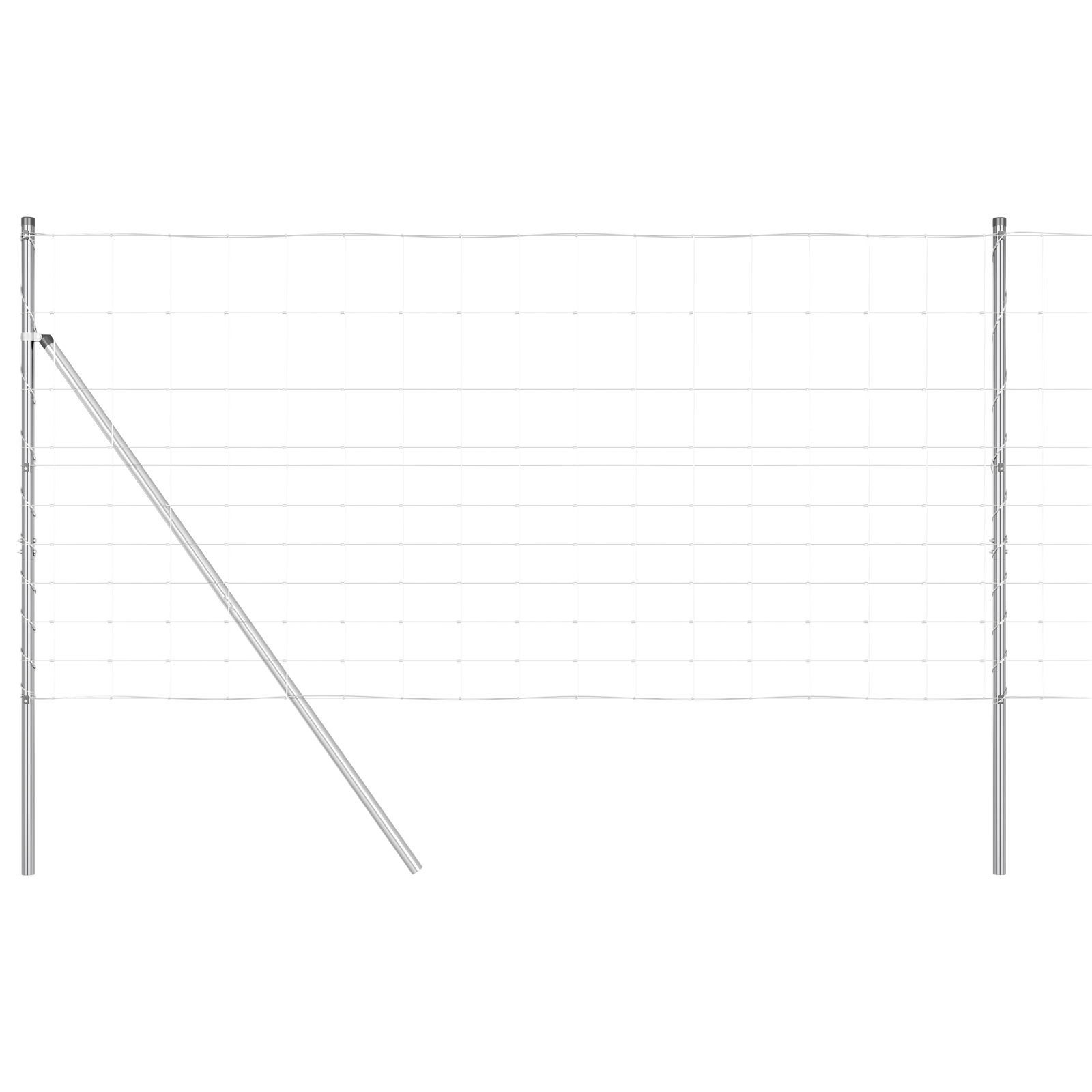 Recinzione da Campo  1.2x25 m Acciaio Zincato