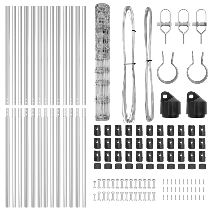 Recinzione da Campo  1.2x25 m Acciaio Zincato