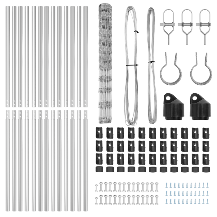 Recinzione per Terreni  1.4x25 m in Acciaio Galvanizzato