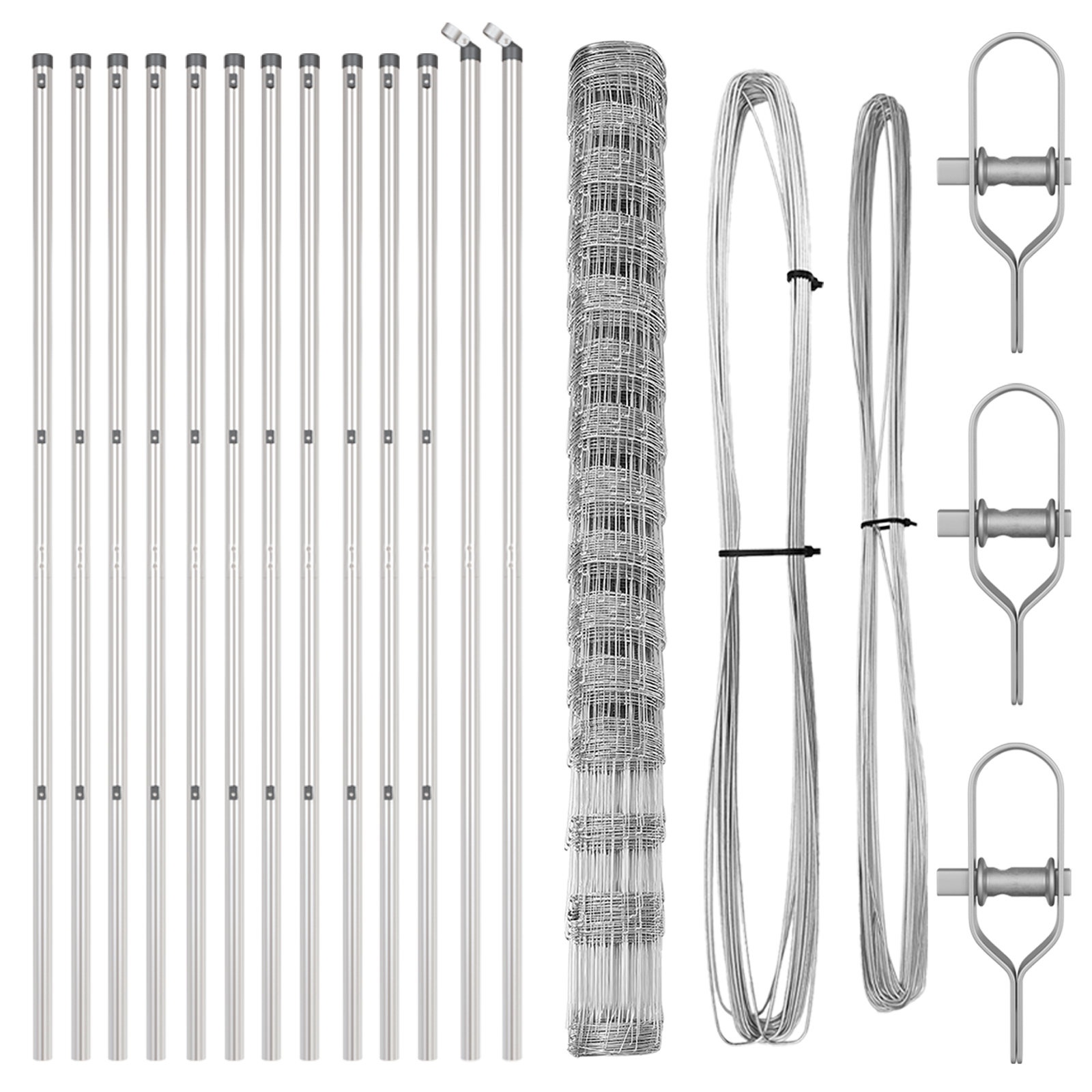 Recinzione da Campo  1,6x25 m in Acciaio Zincato