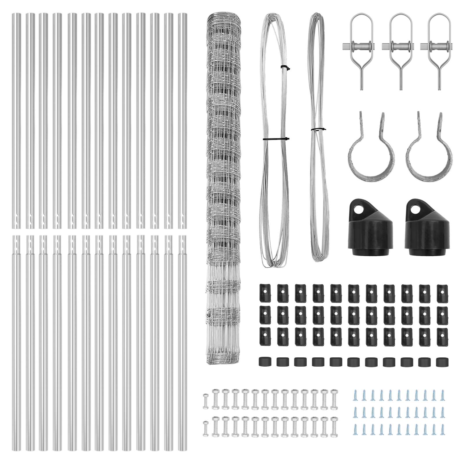 Recinzione da Campo  1,6x25 m in Acciaio Zincato