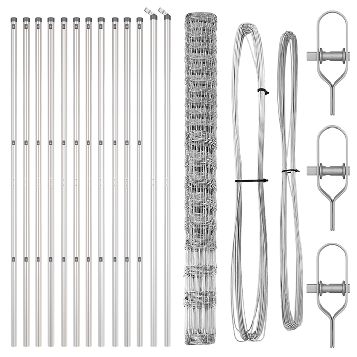 Recinzione da Campo  1.6x25 m Acciaio Galvanizzato